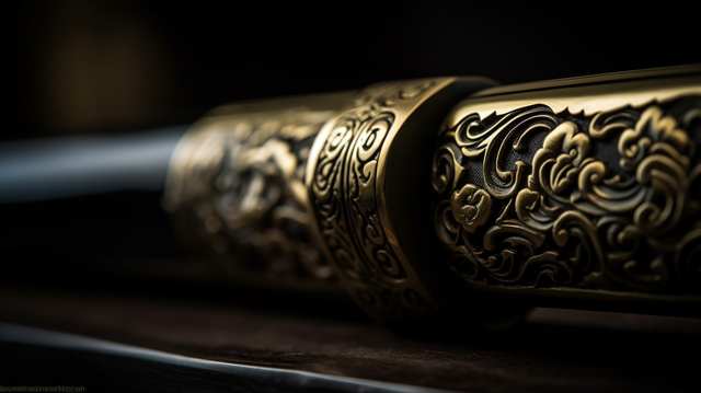 Intricate engraved metal